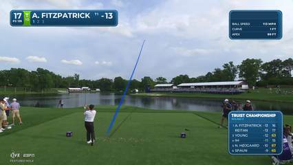 Alex Fitzpatrick | Round 3 | 17th hole | Shot 1 | 2026 Truist Championship