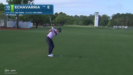 Nico Echavarria | Round 1 | 13th hole | Shot 2 | -1 