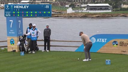 Russell Henley | Round 2 | 7th hole | Shot 1 | 2025 AT&T Pebble Beach