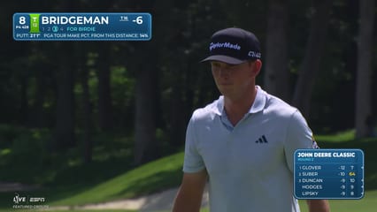 Jacob Bridgeman | Round 2 | 8th hole | Shot 4 | 2026 John Deere