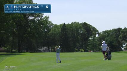 Matt Fitzpatrick | Round 4 | 3rd hole | Shot 2 | 2025 Travelers