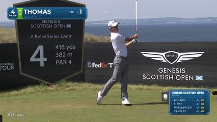 Justin Thomas | Round 1 | 4th hole | Shot 1 | 2026 Genesis Scottish Open