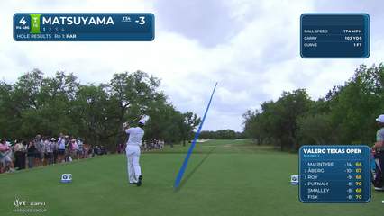 Hideki Matsuyama | Round 2 | 4th hole | Shot 1 | 2026 Valero