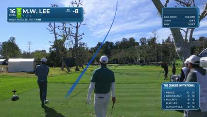 Min Woo Lee | Round 2 | 16th hole | Shot 1 | 2026 The Genesis