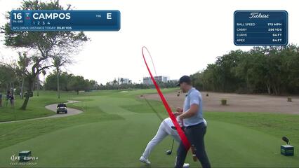 Rafael Campos | Round 1 | 16th hole | Shot 1 | 2025 Mexico Open