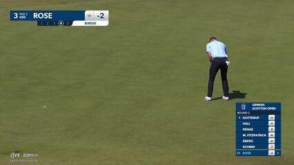 Justin Rose | Round 3 | 3rd hole | Shot 4 | 2025 Genesis Scottish Open