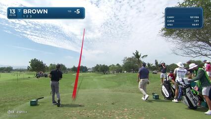 Blades Brown | Round 2 | 13th hole | Shot 1 | 2025 Mexico Open