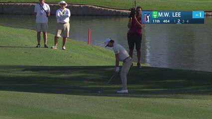 Min Woo Lee | Round 1 | 11th hole | Shot 4 | 2025 WM Phoenix Open