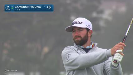 Cameron Young | Round 3 | 7th hole | Shot 1 | 2025 AT&T Pebble Beach
