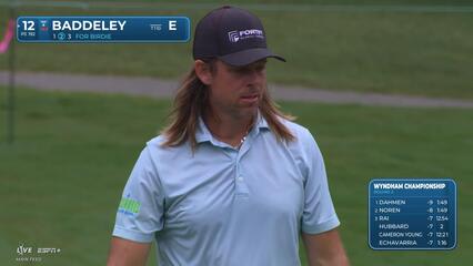 Aaron Baddeley | Round 2 | 12th hole | Shot 2 | 2025 Wyndham