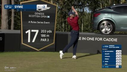 Connor Syme | Round 1 | 17th hole | Shot 1 | 2025 Genesis Scottish Open