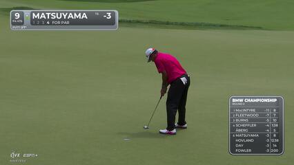Hideki Matsuyama | Round 2 | 9th hole | Shot 4 | 2025 BMW Championship