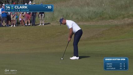 Wyndham Clark | Round 3 | 14th hole | Shot 3 | 2025 Genesis Scottish Open