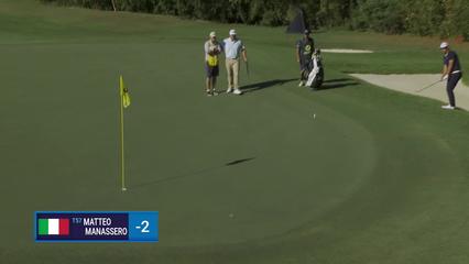 Matteo Manassero | Round 2 | 13th hole | Shot 2 | 2025 Sanderson Farms
