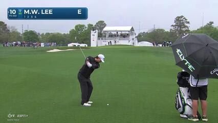 Min Woo Lee | Round 1 | 10th hole | Shot 2 | 2025 Houston Open