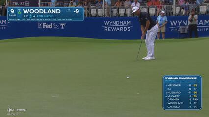 Gary Woodland | Round 2 | 9th hole | Shot 4 | 2025 Wyndham