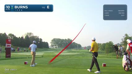 Sam Burns | Round 2 | 10th hole | Shot 1 | 2025 3M Open