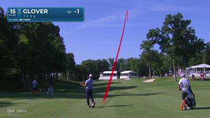Lucas Glover | Round 2 | 15th hole | Shot 2 | 2025 John Deere
