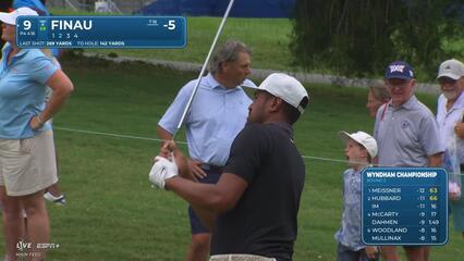 Tony Finau | Round 2 | 9th hole | Shot 2 | 2025 Wyndham