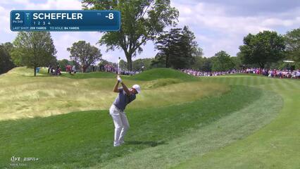 Scottie Scheffler | Round 2 | 2nd hole | Shot 2 | 2025 Travelers
