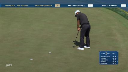 Takumi Kanaya | Round 2 | 4th hole | Shot 4 | 2026 THE PLAYERS