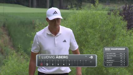 Ludvig Åberg | Round 3 | 6th hole | Shot 3 | 2025 BMW Championship