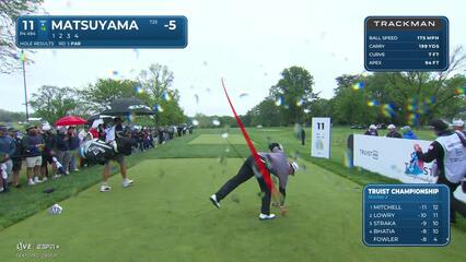 Hideki Matsuyama | Round 2 | 11th hole | Shot 1 | 2025 Truist Championship