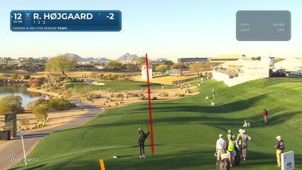 Rasmus Højgaard | Round 1 | 12th hole | Shot 1 | 2025 WM Phoenix Open