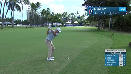 Russell Henley | Round 3 | 9th hole | Shot 2 | 2025 Sony Open