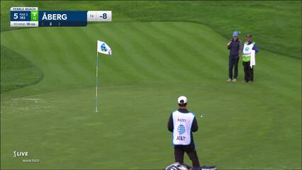 Ludvig Åberg | 2024 AT&T Pebble Beach | Round 2 | 5th hole | Shot 2