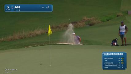 Byeong Hun An | Round 2 | 3rd hole | Shot 2 | 2025 Wyndham