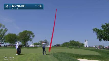 Nick Dunlap | Round 4 | 12th hole | Shot 2 | 2025 Truist Championship