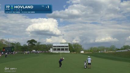 Viktor Hovland | Round 1 | 17th hole | Shot 2 | 2025 Truist Championship