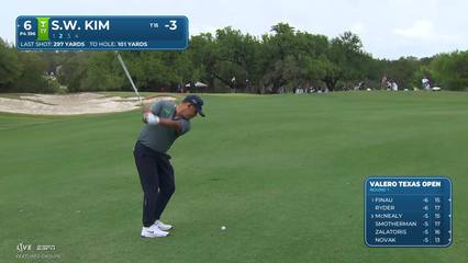 Si Woo Kim | Round 1 | 6th hole | Shot 2 | 2026 Valero