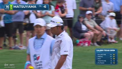 Hideki Matsuyama | Round 2 | 16th hole | Shot 3 | 2026 Valero