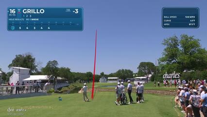 Emiliano Grillo | Round 2 | 16th hole | Shot 1 | 2025 Charles Schwab