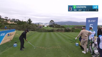 Adam Hadwin | Round 2 | 5th hole | Shot 1 | 2025 AT&T Pebble Beach