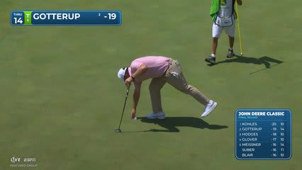 Chris Gotterup | Round 4 | 14th hole | Shot 3 | 2026 John Deere