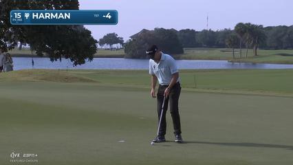 Brian Harman | Round 2 | 15th hole | Shot 4 | 2025 The RSM Classic