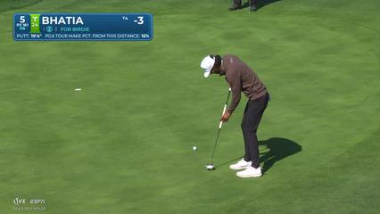 Akshay Bhatia | Round 1 | 5th hole | Shot 3 | 2026 AT&T Pebble Beach