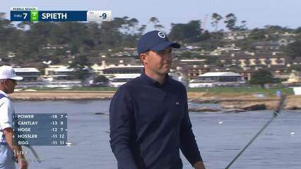 Jordan Spieth | 2022 AT&T Pebble Beach | Round 3 | 7th hole | Shot 3