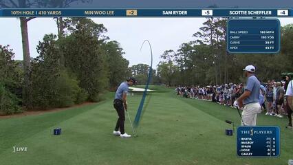 Min Woo Lee | Round 4 | 10th hole | Shot 1 | 2025 THE PLAYERS