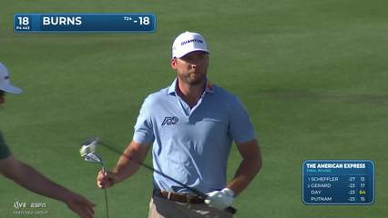 Sam Burns | Round 4 | 18th hole | Shot 3 | 2026 The American Express