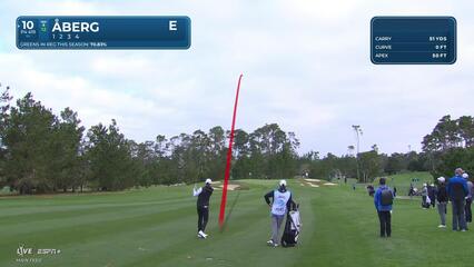 Ludvig Åberg | Round 1 | 10th hole | Shot 2 | 2025 AT&T Pebble Beach