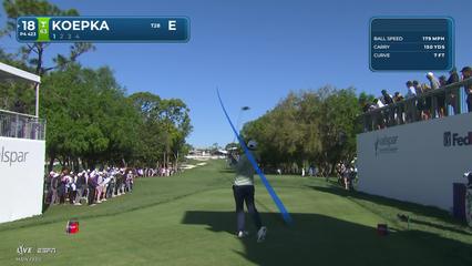 Brooks Koepka | Round 1 | 18th hole | Shot 1 | 2026 Valspar