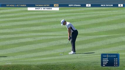 Thomas Detry | Round 1 | 1st hole | Shot 3 | 2025 THE PLAYERS