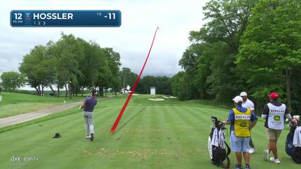 Beau Hossler | Round 4 | 12th hole | Shot 1 | 2025 John Deere