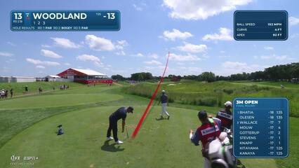 Gary Woodland | Round 4 | 13th hole | Shot 1 | 2025 3M Open