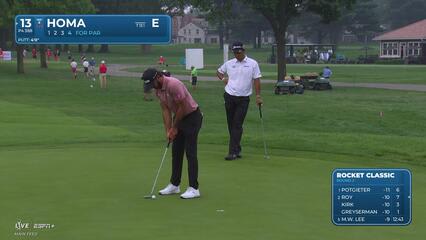 Max Homa | Round 2 | 13th hole | Shot 4 | 2025 Rocket Classic