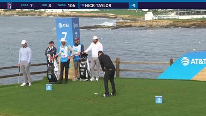 Nick Taylor | Round 4 | 7th hole | Shot 1 | 2025 AT&T Pebble Beach